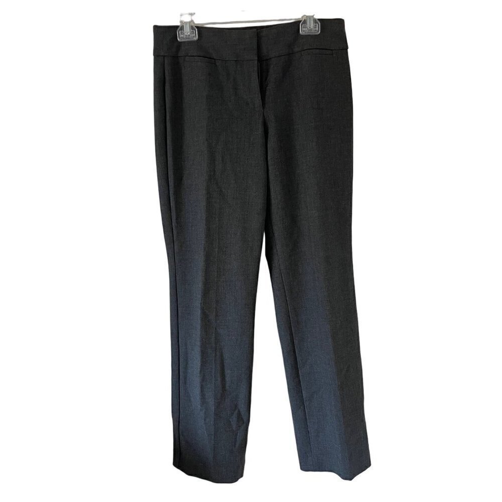 Talbots Signature Slacks Women's Size 8 Heather Grey Career Office Minimalist